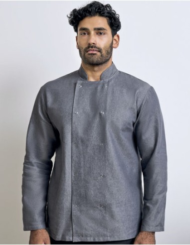 PRE-PR660-Denim Chefs Jacket